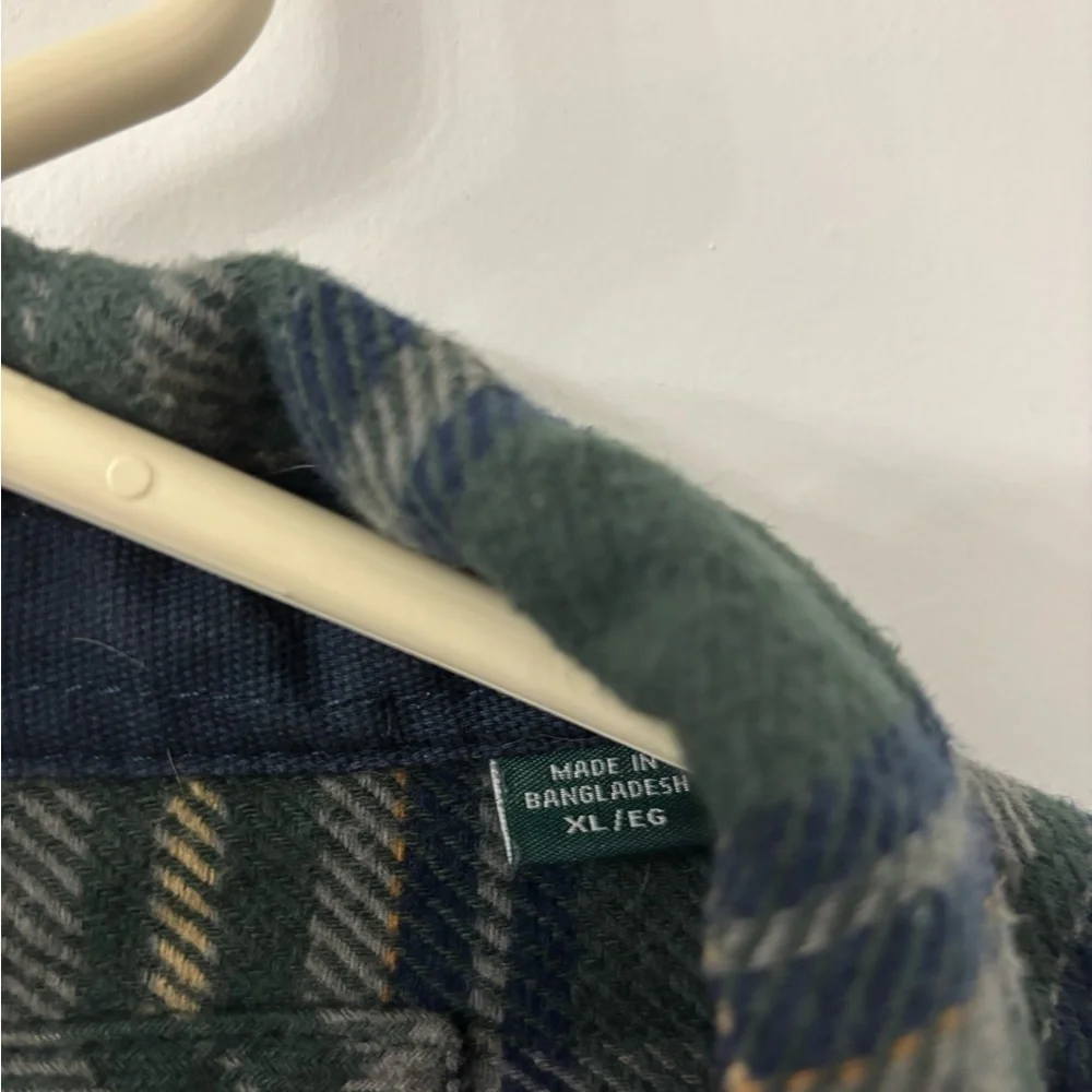 Woolrich Green Plaid Shirt Jacket